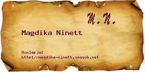 Magdika Ninett névjegykártya